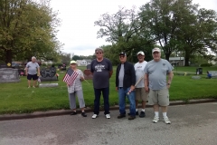 Replacing Stick Flags at Greenwood Cemetery (1)